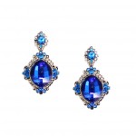 Chanda Sapphire Gemstone Drop Bridal Earrings